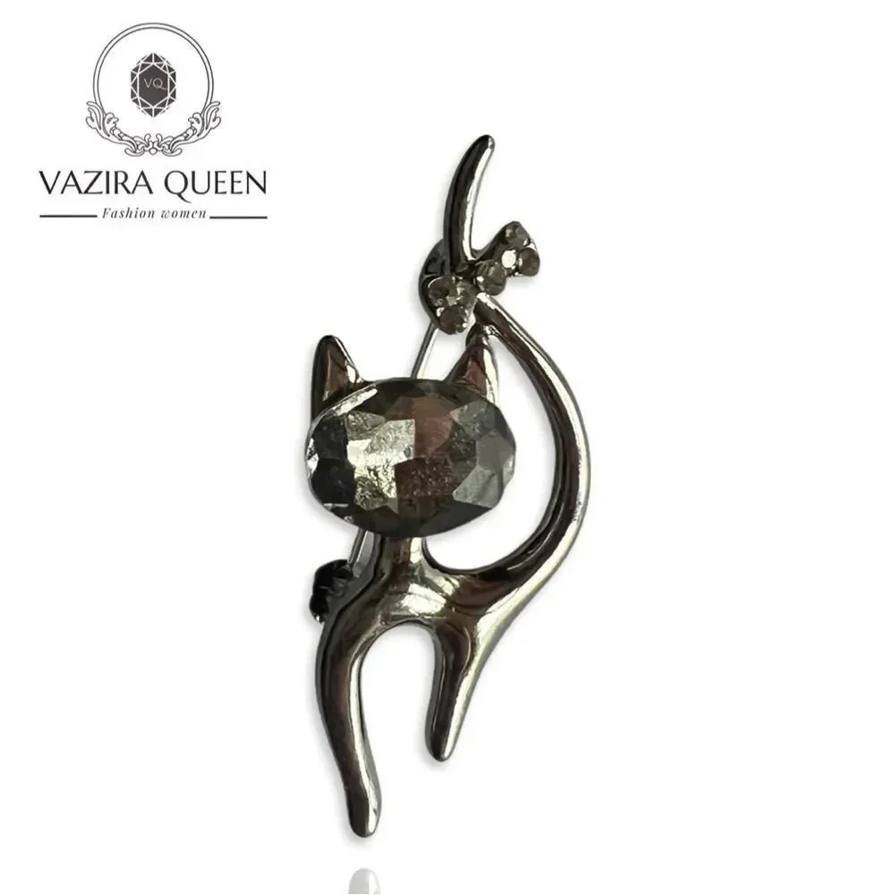 VQ Cat Brooch